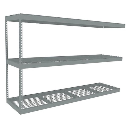 Boltless Shelving Add-On, 96x24, 3 Shelf MPN:ZLE5-9624A-3W