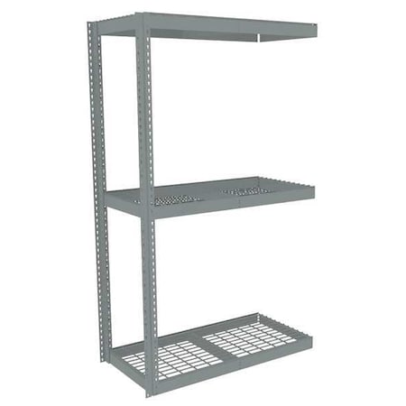 Boltless Shelving Add-On, 48x24, 3 Shelf MPN:ZLE7-4824A-3W