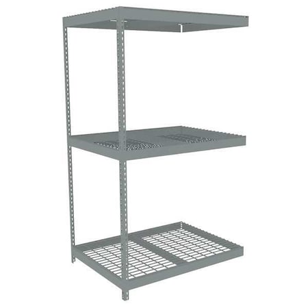 Boltless Shelving Add-On, 48x36, 3 Shelf MPN:ZLE7-4836A-3W