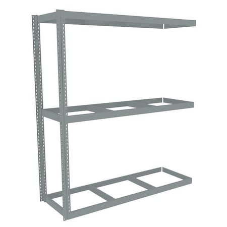 Boltless Shelving Add-On, 72x24, 3 Shelf MPN:ZLE7-7224A-3