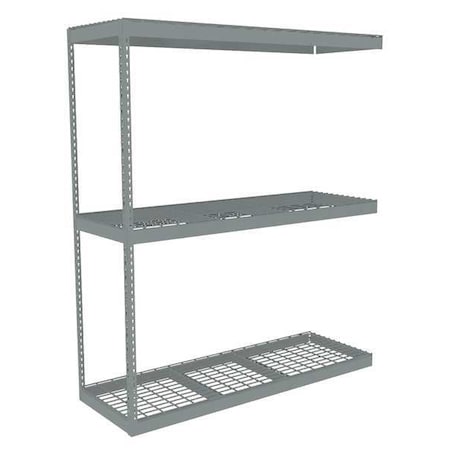Boltless Shelving Add-On, 72x24, 3 Shelf MPN:ZLE7-7224A-3W