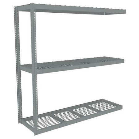 Boltless Shelving, Add-On, 84x18, Wire MPN:ZLE7-8418A-3W