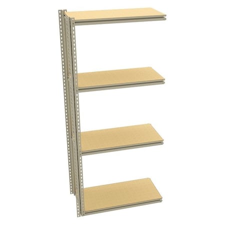 Shelving Add-On Unit, 18 x 36 x84 In, Sand MPN:ZV7-3618A-4D SAND