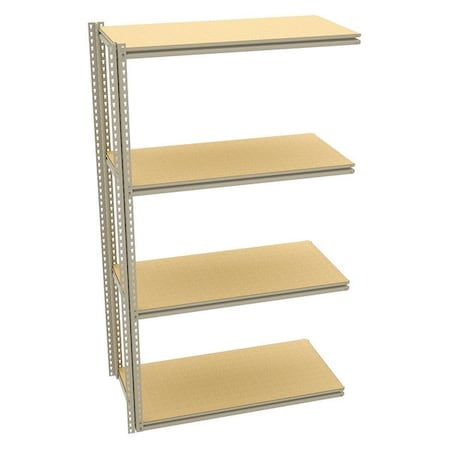 Boltless Shelving Add-On, 48x24, 4 Shelf MPN:ZV7-4824A-4D SAND
