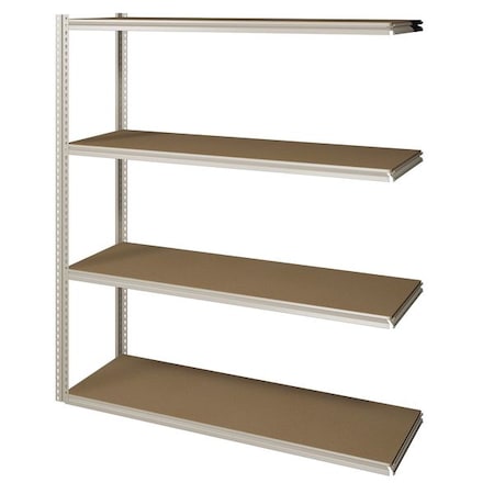 Boltless Shelving Add-On, 48x36, 4 Shelf MPN:ZV7-4836A-4D SAND