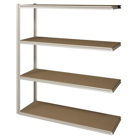 Boltless Shelving Add-On, 60x24, 4 Shelf MPN:ZV7-6024A-4D SAND