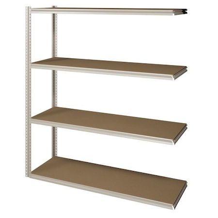 Boltless Shelving Add-On, 72x18, 4 Shelf MPN:ZV7-7218A-4D SAND