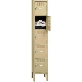 Tennsco® 5-Tier 5 Door Box Locker w/ Legs 12