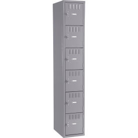 Tennsco® 6-Tier 6 Door Box Locker Recessed Handle 12