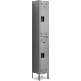 Tennsco® 2-Tier 2 Door Locker w/ Legs & Recessed Handle 12