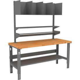 Tennsco Packing Workbench Maple Butcher Block Square Edge 72