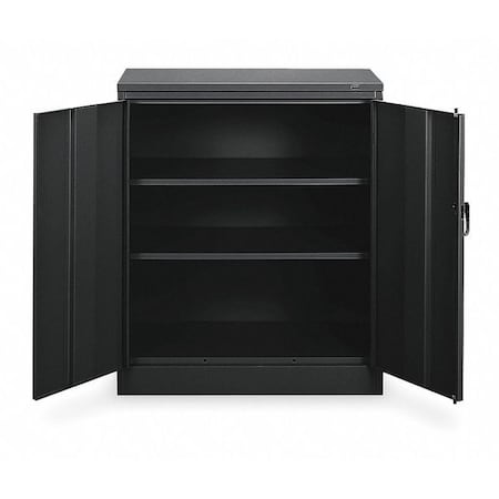 Shelving Storage Cabinet, 42 in H, 36 in W, Black, 0 Drawers MPN:1442 BLACK