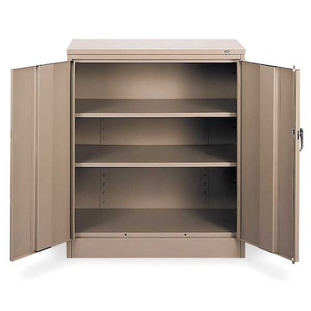 Shelving Storage Cabinet, 42 in H, 36 in W, Sand, 0 Drawers MPN:1442 SD