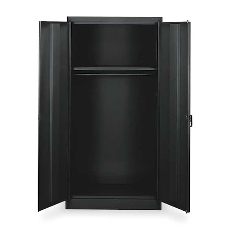 Wardrobe Storage Cabinet, 72 in H, 36 in W, Black, 0 Drawers MPN:1471 BLACK