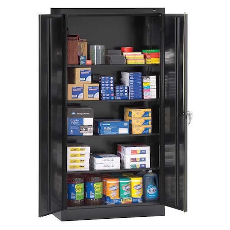 Shelving Storage Cabinet, 72 in H, 36 in W, Black, 0 Drawers MPN:1480 BLACK