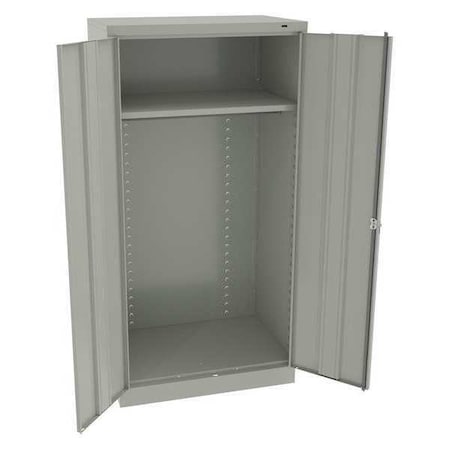Wardrobe Storage Cabinet, 72 in H, 36 in W, 24 in D, Swing, Keyed, Light Gray, 1 Shelves, 0 Drawers MPN:1481LG