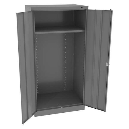 Wardrobe Storage Cabinet, 72 in H, 36 in W, 24 in D, Swing, Keyed, Medium Gray, 1 Shelves, 0 Drawers MPN:1481MG