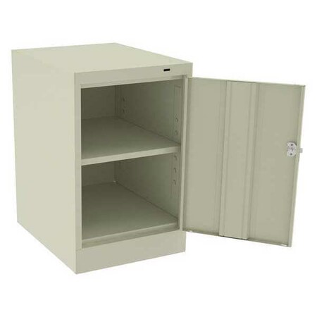 Shelving Storage Cabinet, 30 in H, 19 in W, 24 in D, Swing, Keyed, Putty, 1 Shelves, 0 Drawers MPN:1824PY