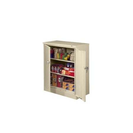 Shelving Storage Cabinet, 42 in H, 36 in W, Swing, Keyed, Medium Gray, 3 Shelves, 0 Drawers MPN:1842 MED GRAY