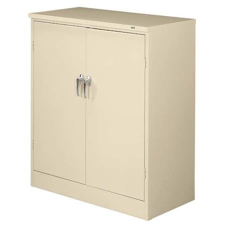 Shelving Storage Cabinet, 42 in H, 36 in W, Champagne/Putty, 3 Shelves, 0 Drawers MPN:1842PY