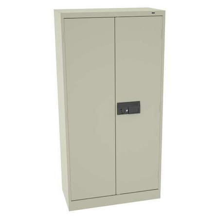 Wardrobe Storage Cabinet, 72 in H, 36 in W, 18 in D, Recessed Pull, Electronic Keypad, Putty MPN:7114ELPY