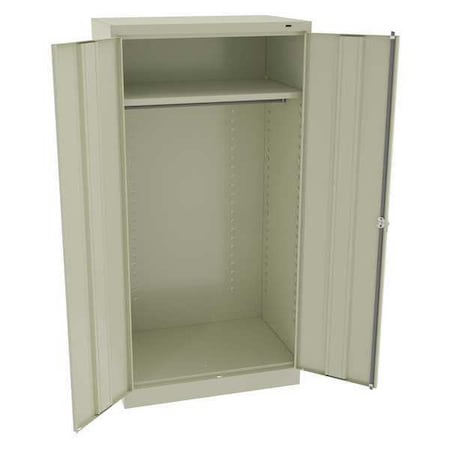 Wardrobe Storage Cabinet, 72 in H, 36 in W, Champagne/Putty, 0 Drawers MPN:7124PY