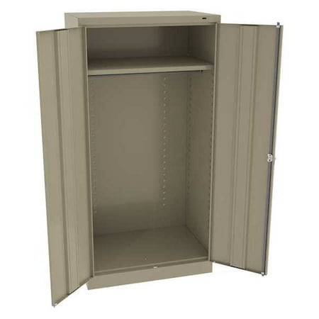 Wardrobe Storage Cabinet, 72 in H, 36 in W, Sand, 0 Drawers MPN:7124SD