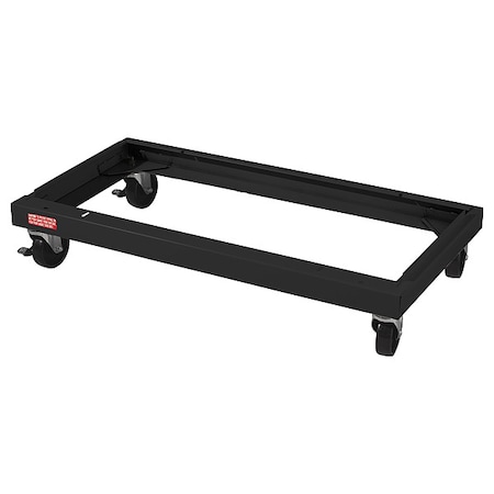 Caster Kit, Carbon Steel, Blk, 18