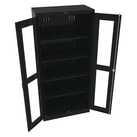 Shelving Storage Cabinet, 78 in H, 36 in W, Black, 5 Shelves, 0 Drawers MPN:CVD7818 BLACK