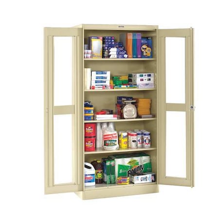 Shelving Storage Cabinet, 78 in H, 36 in W, Sand, 5 Shelves, 0 Drawers MPN:CVD7824 SAND