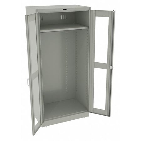 Wardrobe Storage Cabinet, 78 in H, 36 in W, 24 in D, Swing, Keyed, Light Gray, 1 Shelves, 0 Drawers MPN:CVD7824W LIGHT GREY