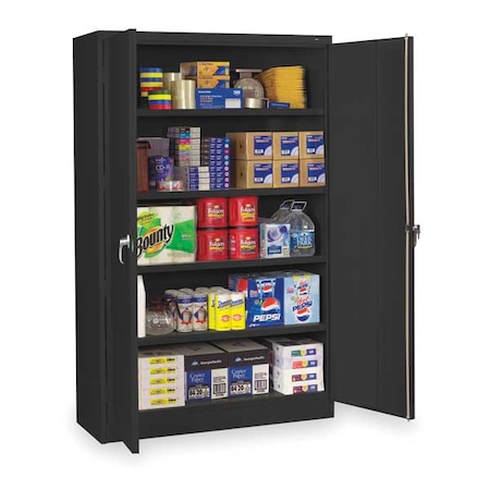 Shelving Storage Cabinet, 78 in H, 48 in W, Black, 0 Drawers MPN:J1878SUBK