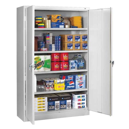 Shelving Storage Cabinet, 78 in H, 48 in W, Light Gray, 0 Drawers MPN:J1878SULGY