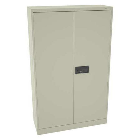 Shelving Storage Cabinet, 78 in H, 48 in W, Pull, Electronic Keypad, Champagne/Putty, 4 Shelves MPN:J2478SUELPY