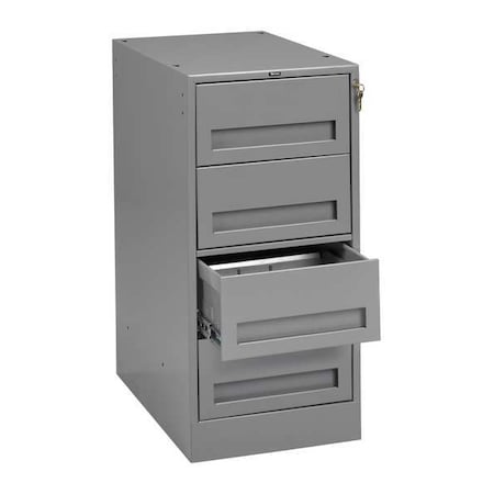 Drawer Pedestal, 15 W x 24 D x 32 H, Gray MPN:MD-1524 MED GREY