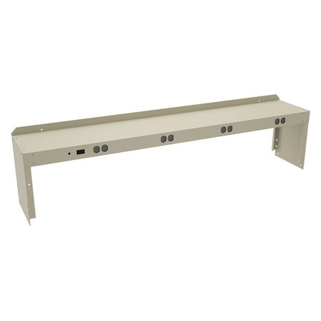 Electrical Shelf Riser, 60x10-1/2x12, Sand MPN:RE-1060 SAND