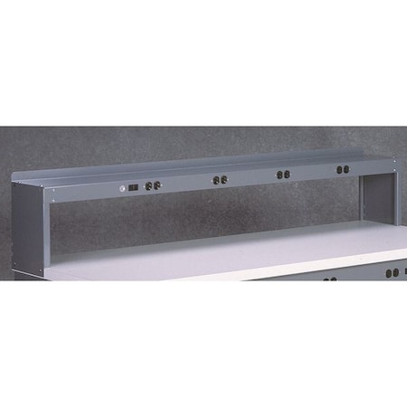 Electrical Shelf Riser, 60Wx15Dx18H, Gray MPN:RE-18-1560