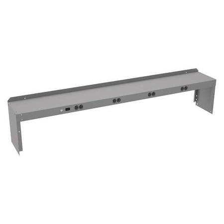 ShelfRiser, Steel, Gry, 72