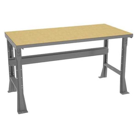 Workbench, Particleboard, 60 in W, 33 3/4 in Height, 2, 500 lb, Flared MPN:WB-1-3060SHB
