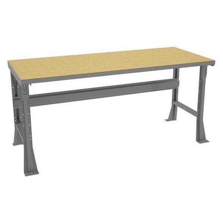 Workbench, Particleboard, 72 in W, 33 3/4 in Height, 1, 800 lb, Flared MPN:WB-1-3072SHB