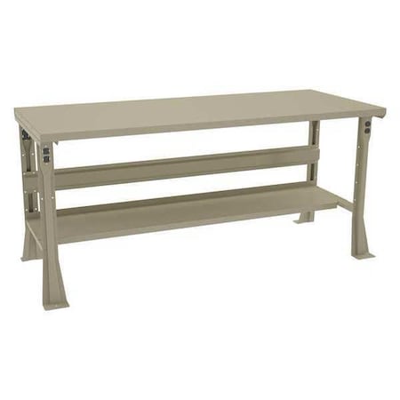 Workbench, Steel, 72 in W, 32 in Height, 1, 800 lb, Flared MPN:WB-1-3072S/S-72