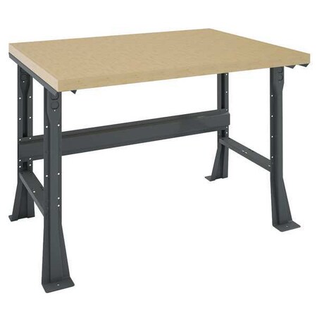 Workbench, Butcher Block, 48 in W, 33 3/4 in Height, 4, 000 lb, Flared MPN:WB-1-3648W
