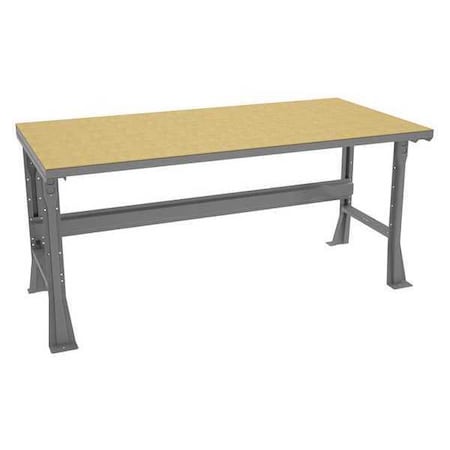 Workbench, Particleboard, 72 in W, 33 3/4 in Height, 1, 800 lb, Flared MPN:WB-1-3672SHB
