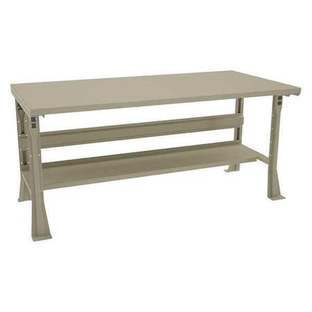 Workbench, Steel, 72 in W, 32 in Height, 1, 800 lb, Flared MPN:WB-1-3672S/S-72