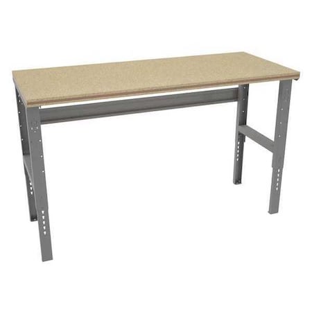 Bolted Workbench, Shop Top, 72 in W, 35-3/8 in to 41-3/8 in Height, 1, 500 lb, Straight MPN:WBAT-1-3072C