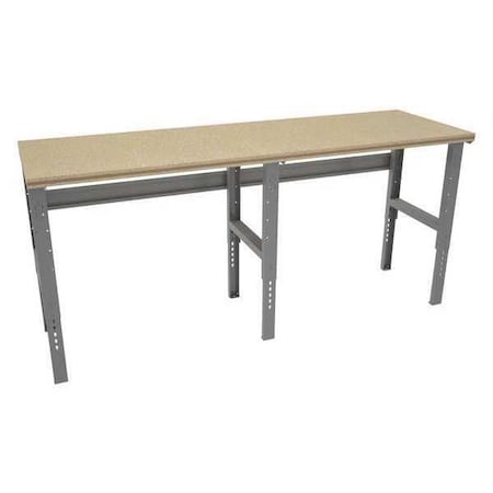 Bolted Workbench, Shop Top, 96 in W, 35-3/8 in to 41-3/8 in Height, 1, 000 lb, Straight MPN:WBAT-1-3096C