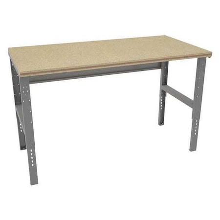 Bolted Workbench, Shop Top, 72 in W, 35-3/8 in to 41-3/8 in Height, 1, 500 lb, Straight MPN:WBAT-1-3672C