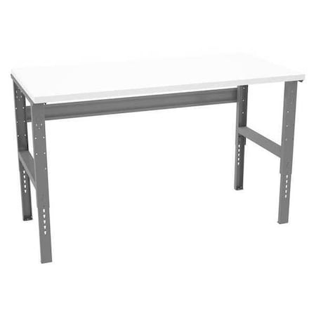 Bolted Workbench, Laminate, 72 in W, 35-3/8 in to 41-3/8 in Height, 750 lb, Straight MPN:WBAT-1-3672P