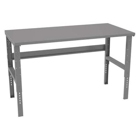 Bolted Workbench, Steel, 72 in W, 35-3/8 in to 41-3/8 in Height, 1, 800 lb, Straight MPN:WBAT-1-3672S