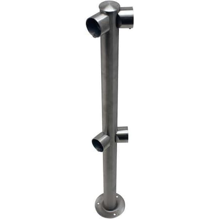 Adapta-Rail, Angle Post, Satin Stainless MPN:2L5-36-ANG-3S